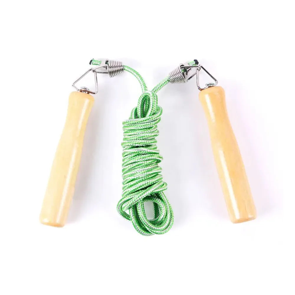 Corda de Pular Manopla Madeira Academia Treino Fitness Crossfit Academia 2,90 m