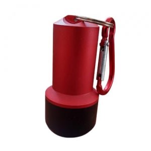 Lanterna Luminária LED Mosquetão Chaveiro Pesca Pescaria Camping Luz de Emergência 3 Modos - Vermelho