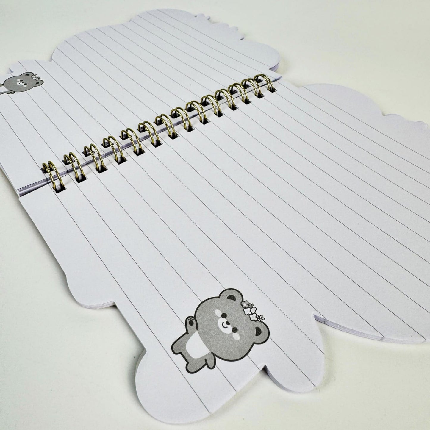 Caderno Espiral 1/8 Pautado 50 Folhas Acabamento Metalizado DF-09