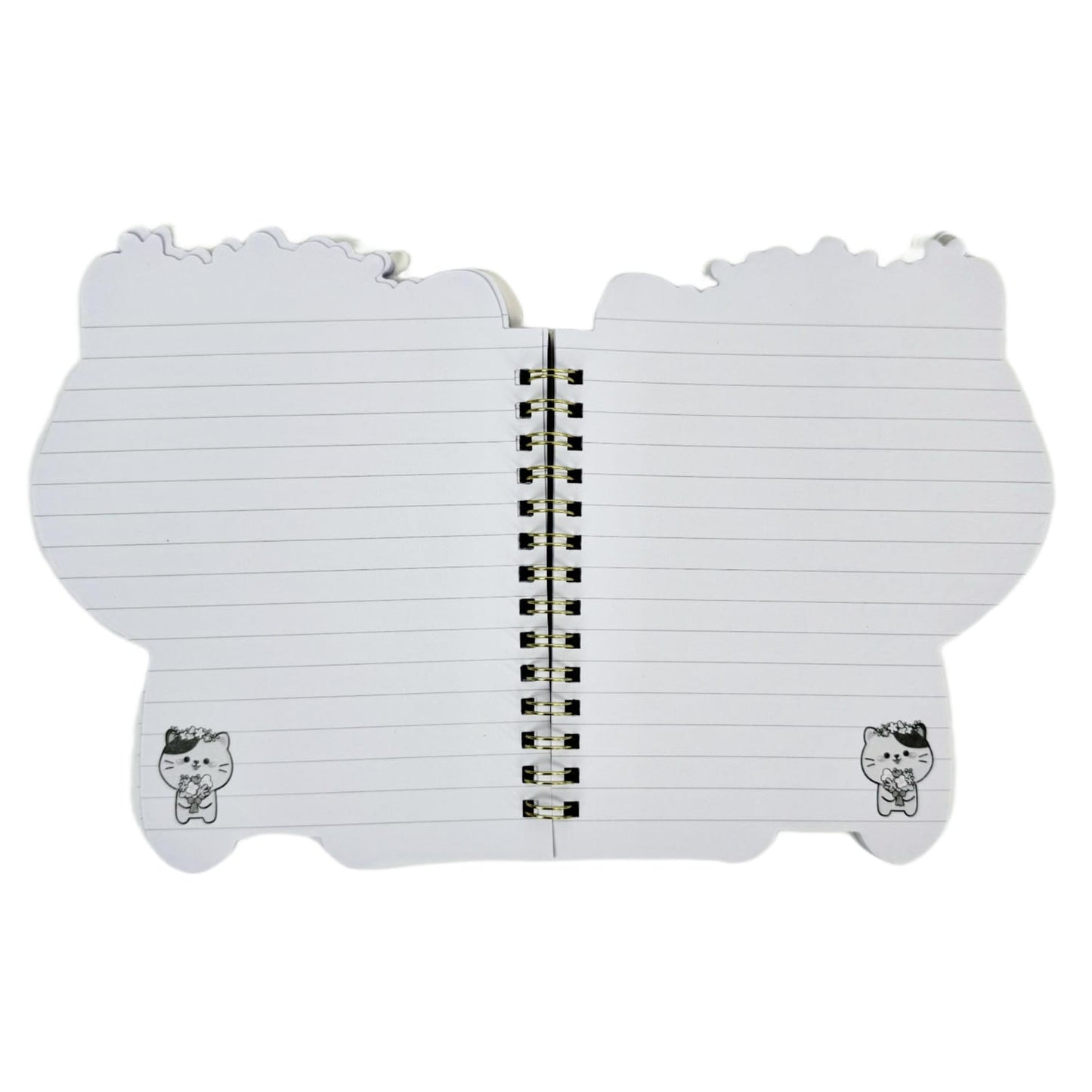 Caderno Espiral 1/8 Pautado 50 Folhas Acabamento Metalizado DF-09