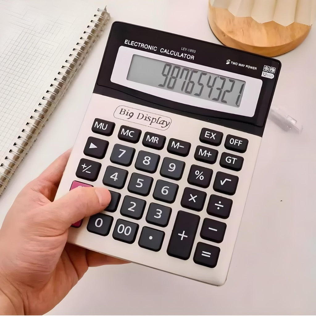 Calculadora De Mesa 12 Dígitos Big Display Lecover LC-1200V