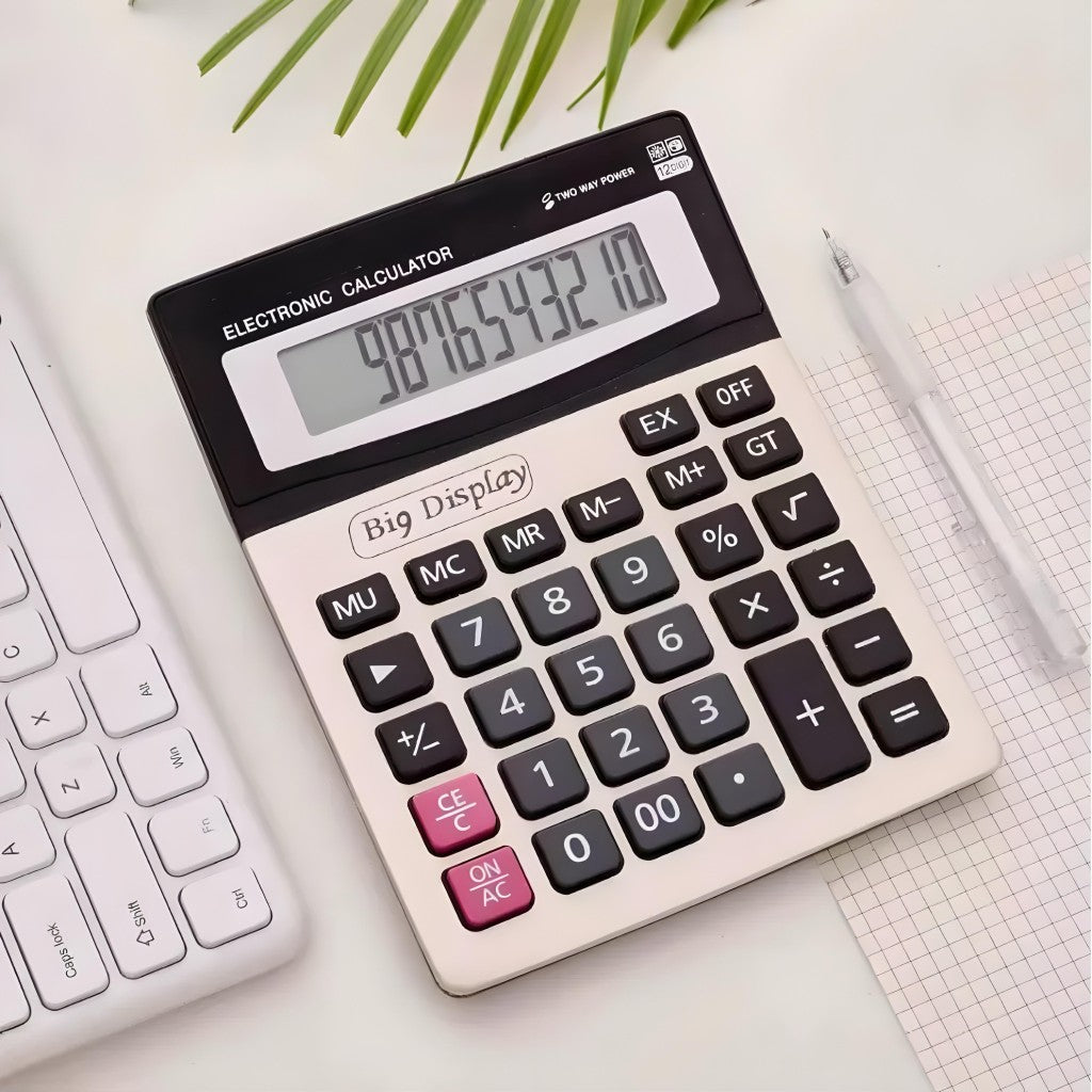 Calculadora De Mesa 12 Dígitos Big Display Lecover LC-1200V