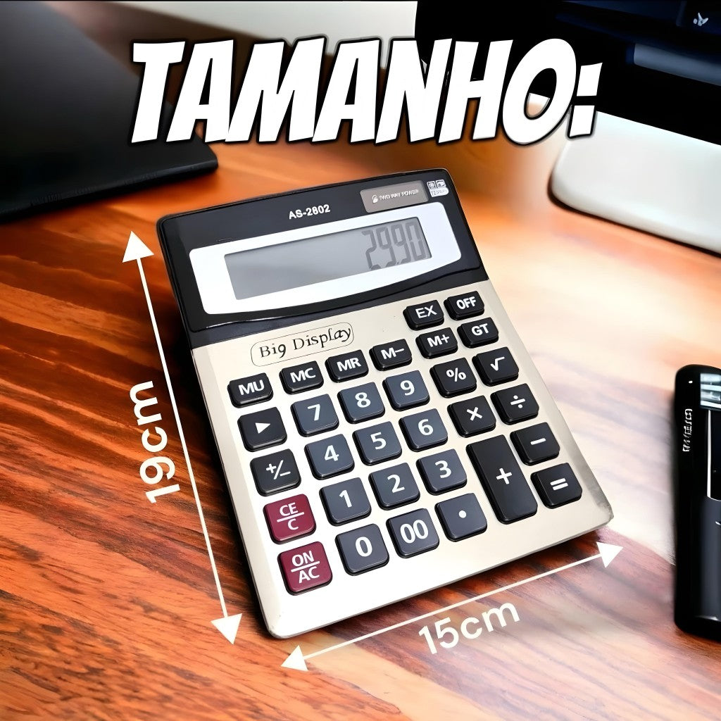 Calculadora De Mesa 12 Dígitos Big Display Lecover LC-1200V