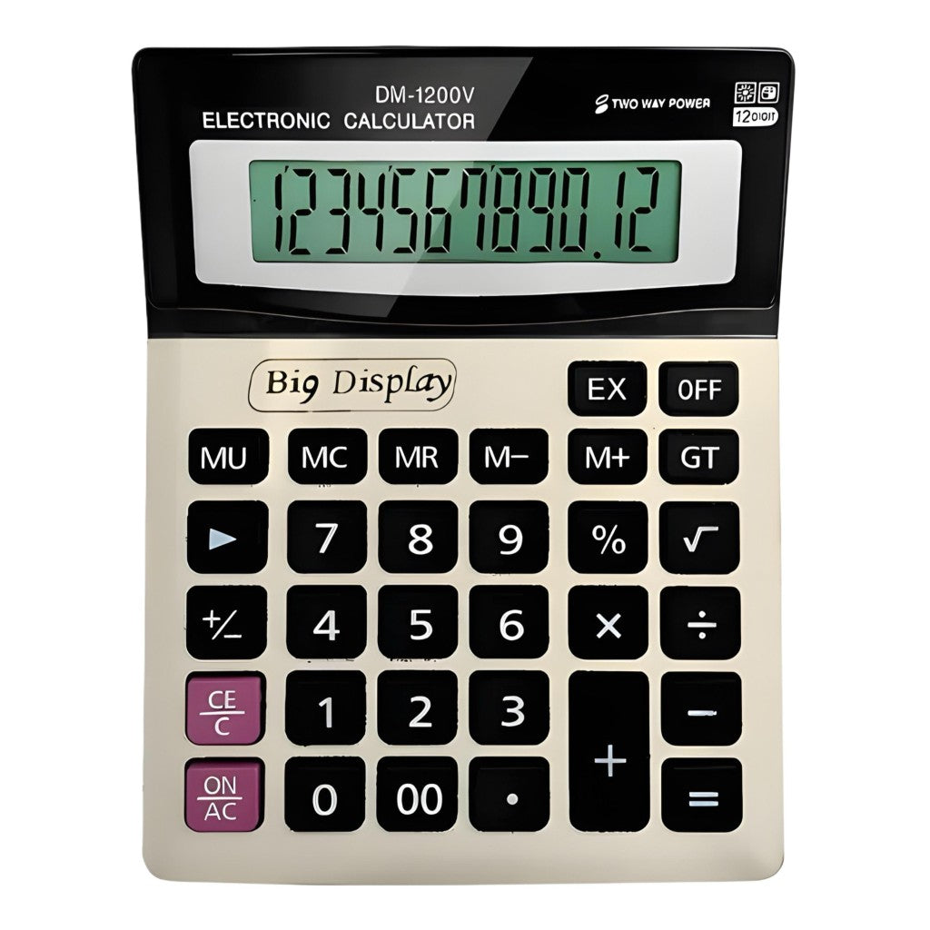 Calculadora De Mesa 12 Dígitos Big Display Lecover LC-1200V