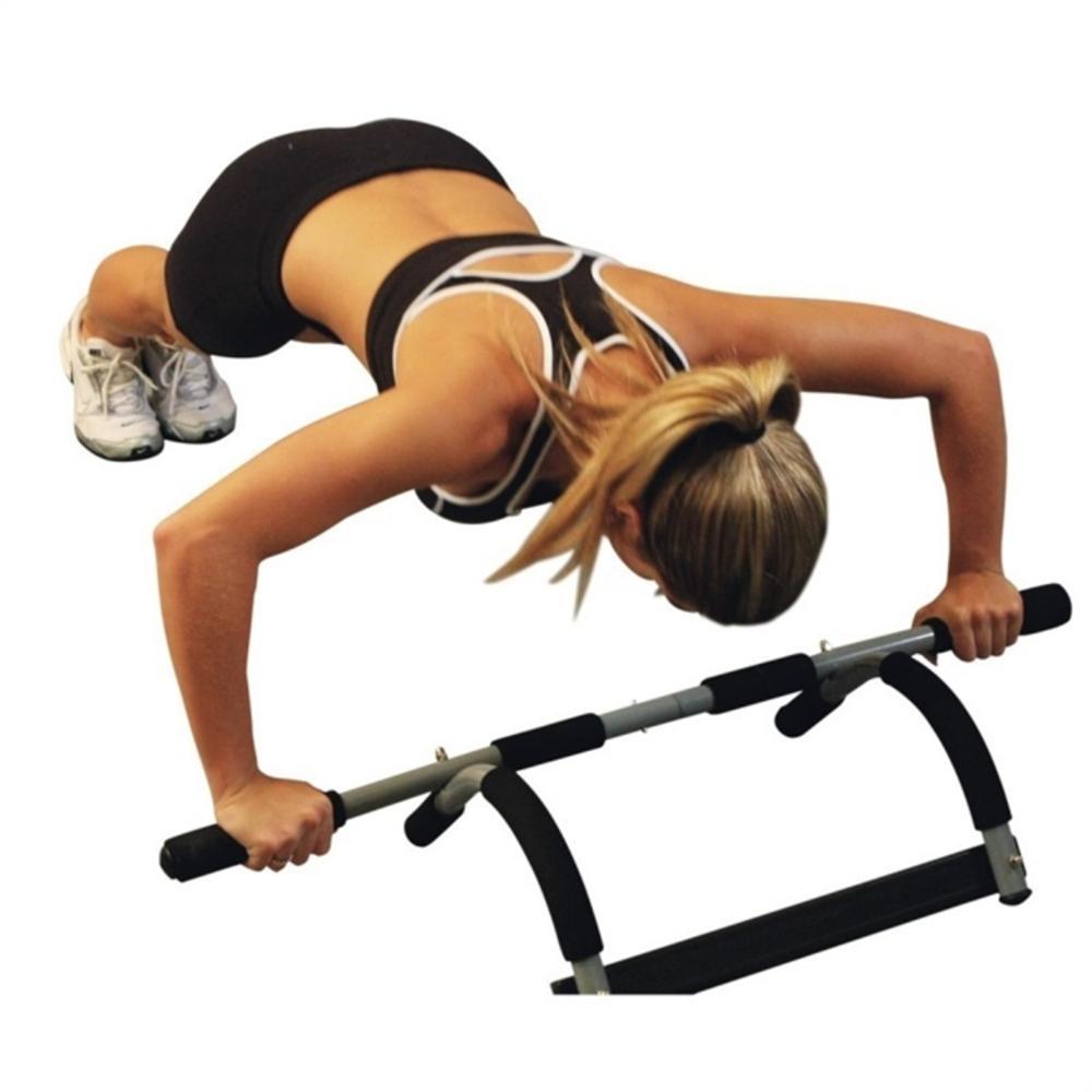 BARRA DE EXERCICIOS PARA PORTA CHAO FIXA MISTA MUSCULACAO FLEXAO ABDOMINAL EXERC