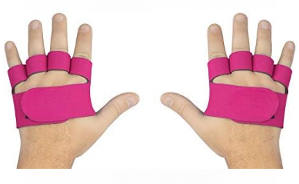 Meia Luva / Caleira de Neoprene/ musculação para Proteção e Conforto Rosa,P