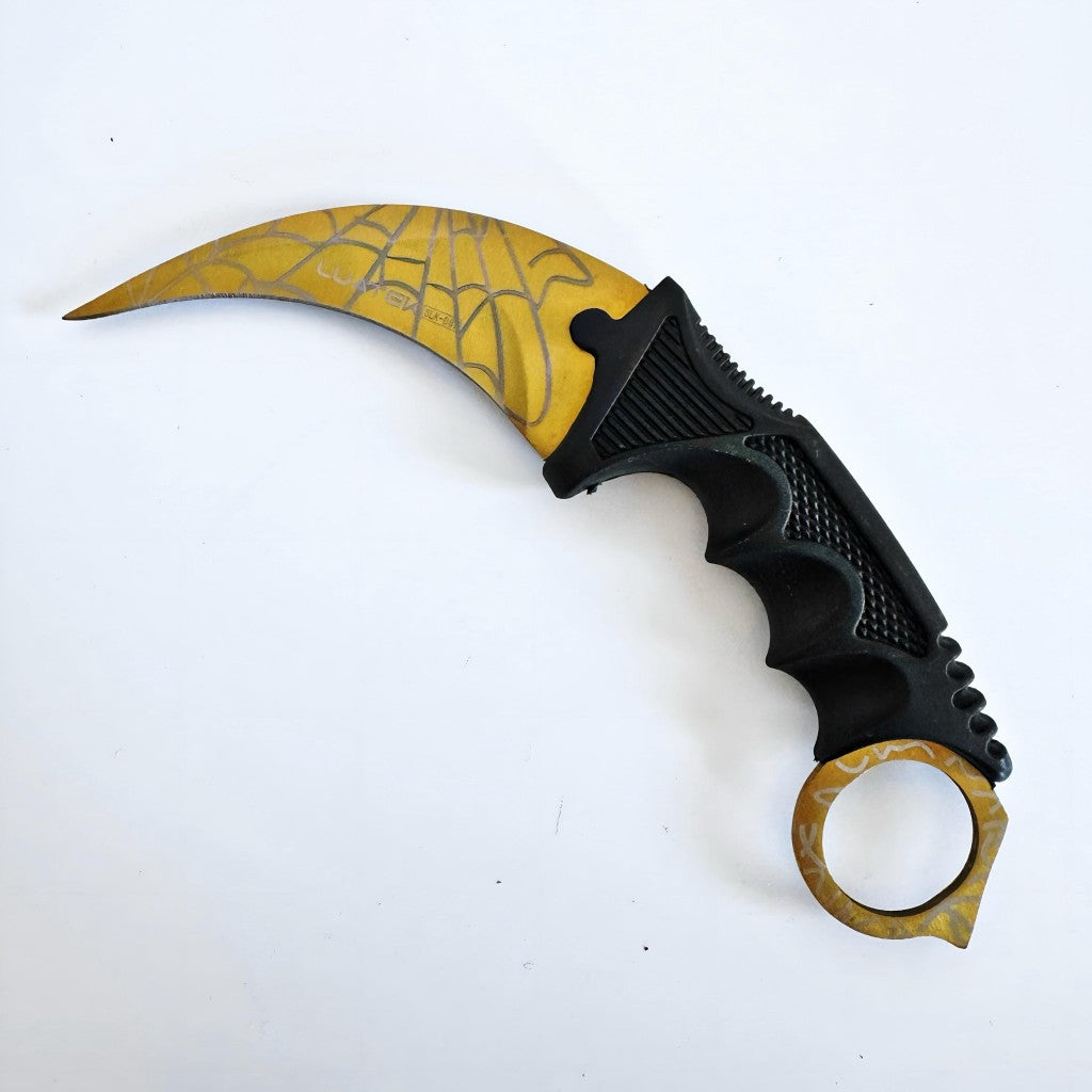 Faca Curvada Spider Full Tang Com Bainha Luatek SLK-D87