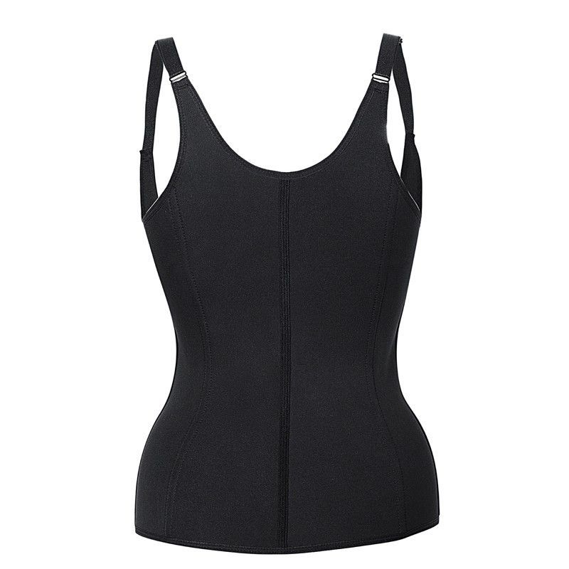 Colete Cinta Modeladora Dupla Compressão Redutor de Medidas Zíper Colchete
