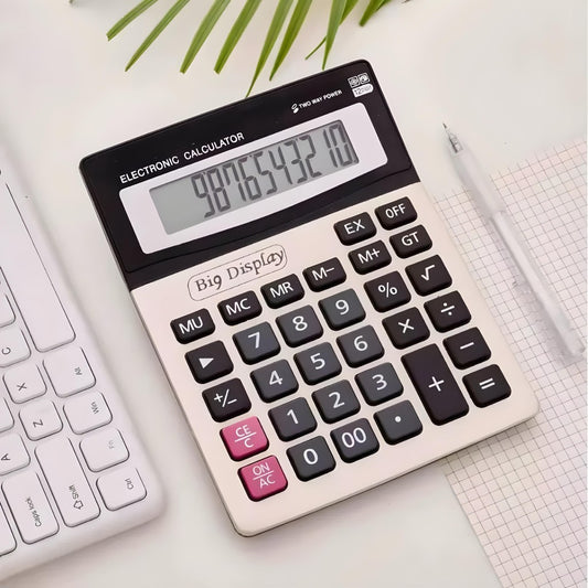 Calculadora De Mesa 12 Dígitos Big Display Lecover LC-1200V