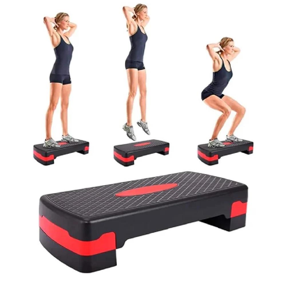 STEP AEROBICO PLATAFORMA DE EXERCICIOS REGULAVEL COM ALTURA REGULAVEL ACADEMIA E