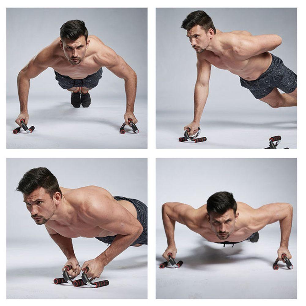 SUPORTE PARA FLEXAO APOIO DE CHAO BARRA TREINO OMBRO TRICEPS PEITO ABDOMEN PRANC