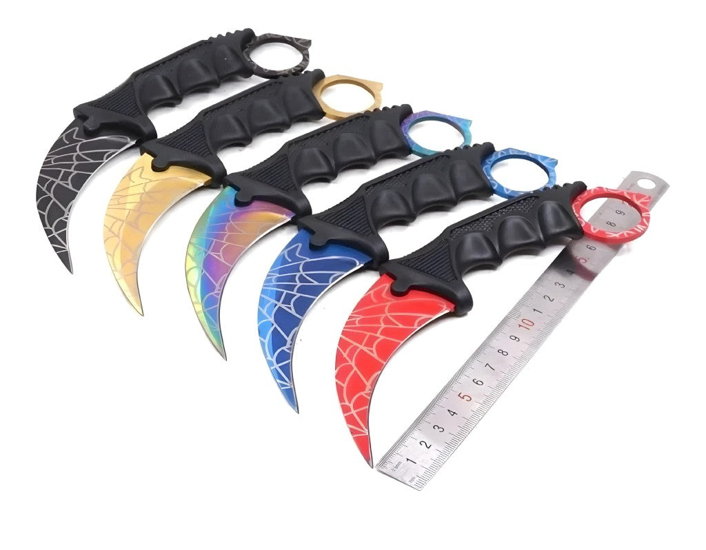 Faca Curvada Spider Full Tang Com Bainha Luatek SLK-D87