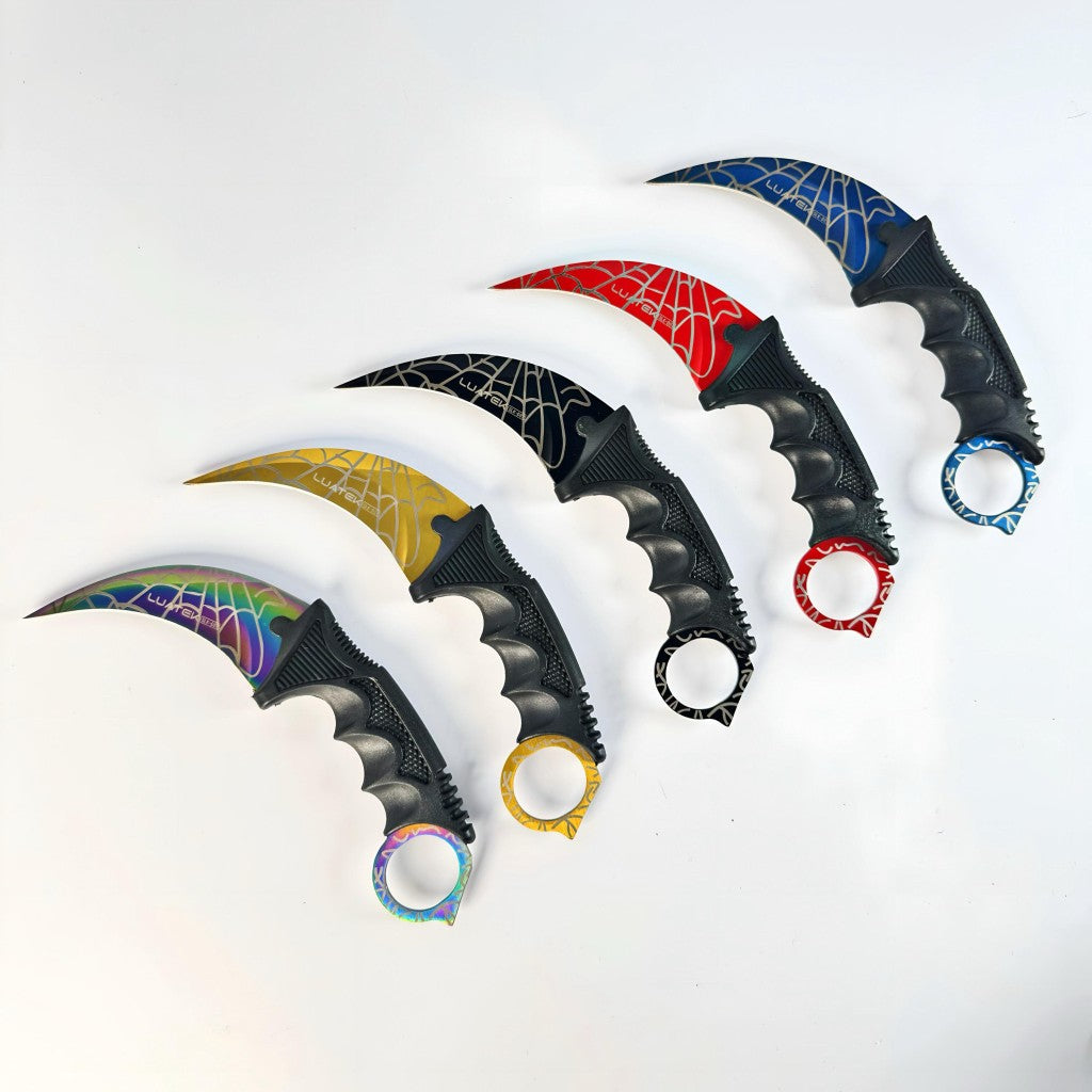 Faca Curvada Spider Full Tang Com Bainha Luatek SLK-D87